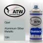 Preview: Opel, Aluminium Silber Metallic, 10H: 400ml Sprühdose, von ATW Autoteile West.